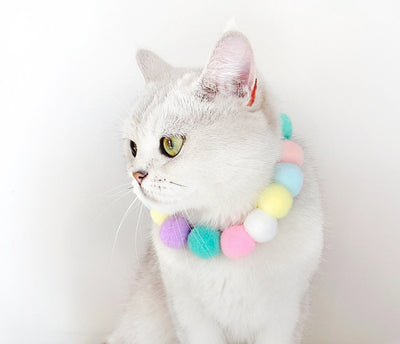 Hairball Cat Collar Color Macaron Accessories Adjustable