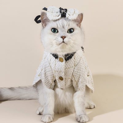 Cat Accessories Classic Style Matching Hat Coat Skirt